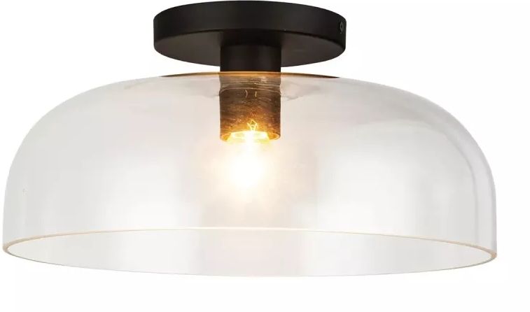 Elstead Lighting Sylvia lampada da soffitto 1x60 W nero ALM-SYLVIA-SF-BK-CL