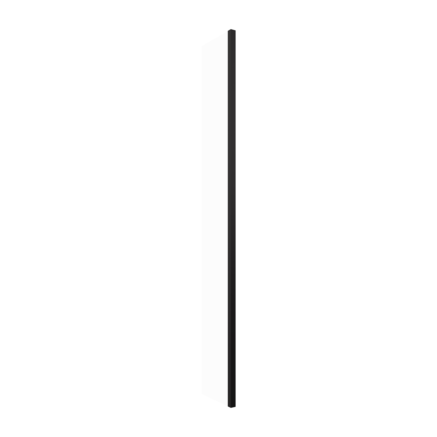 Omnires Marina parete doccia walk-in 30 cm nero opaca/vetro trasparente DNR30XBLTR