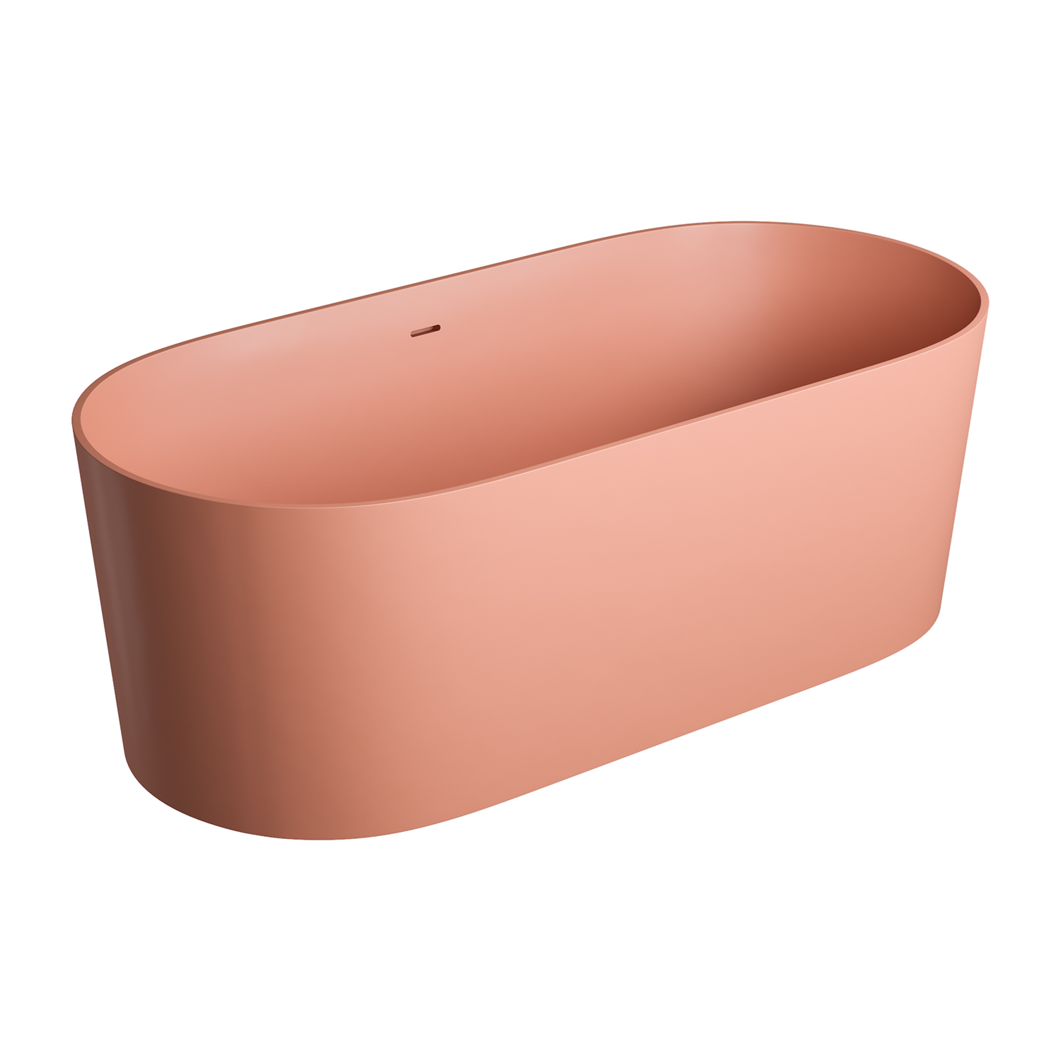 Omnires Ovo M+ vasca da bagno freestanding 160x75 cm ovale OVO160WWZPCO