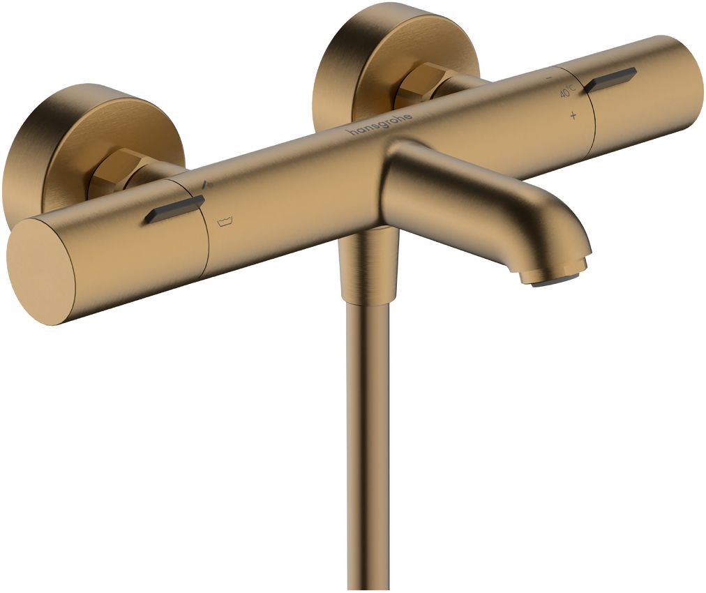 Hansgrohe Ecostat Fine rubinetto per vasca e doccia a parete con termostato oro 13325140