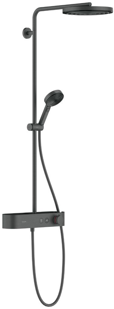 Hansgrohe Pulsify S set doccia a parete con termostato con soffione cromo-nero 24220340