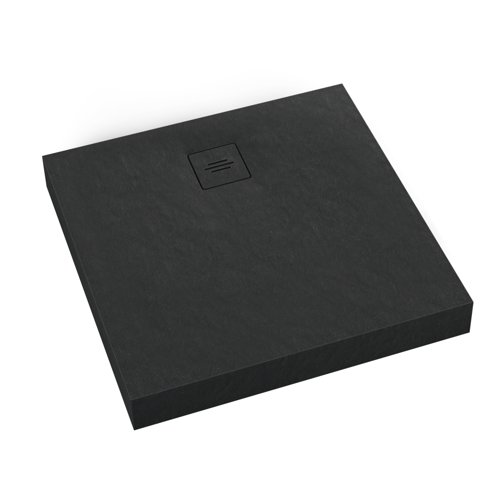 Schedline Nonlimits Black Stone piatto doccia quadrato 80x80 cm nero 3ST.N2K-8080/C/ST-M1/C/ST