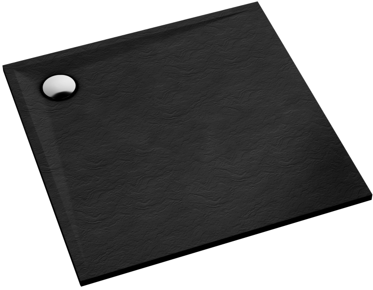 Schedline Libra Black Stone piatto doccia quadrato 80x80 cm nero 3SP.L1K-8080/C/ST