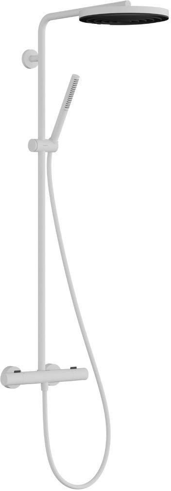 Hansgrohe Pulsify S Puro set doccia a parete con termostato con soffione bianco 24223700