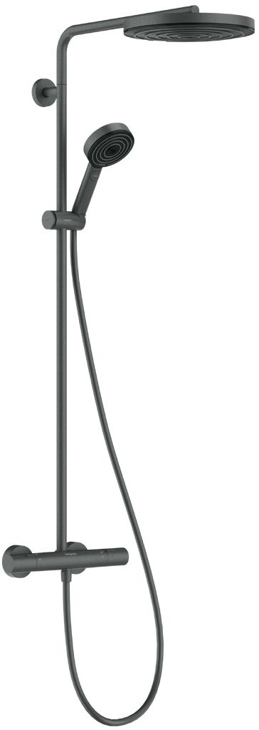 Hansgrohe Pulsify S set doccia a parete con termostato con soffione cromo-nero 24236340