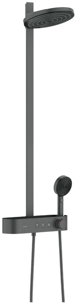 Hansgrohe Pulsify S set doccia a parete con termostato cromo-nero 24241340