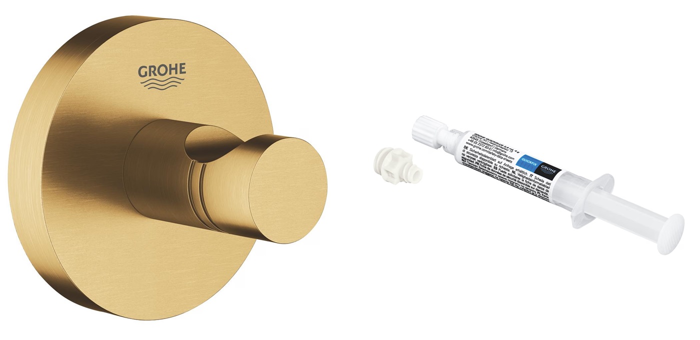 Set portasciugamani Grohe Start 41173GN0, colla Grohe QuickGlue 41127000