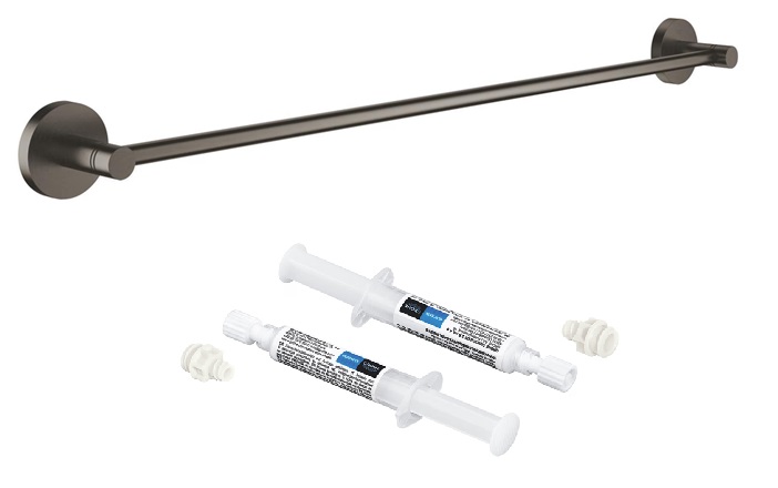 Set portasciugamani Grohe Start 41178AL0, colla Grohe 41128000