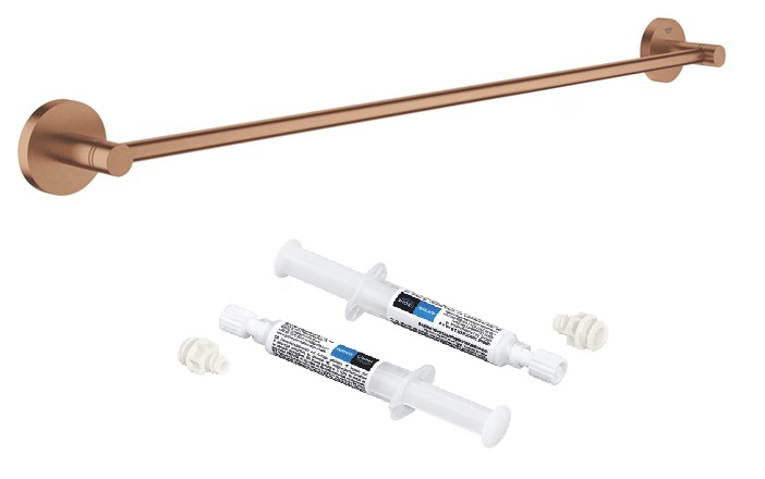 Set portasciugamani Grohe Start 41178DL0, colla Grohe 41128000
