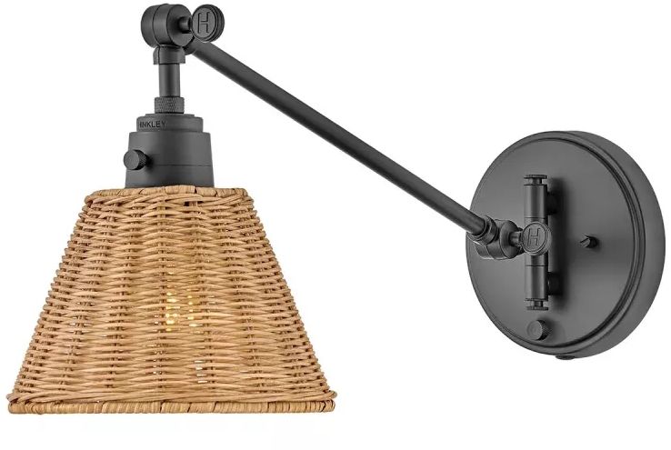 Elstead Lighting Arti lampada da parete 1x60 W nero-beige HK-ARTI-1W-BK-NR