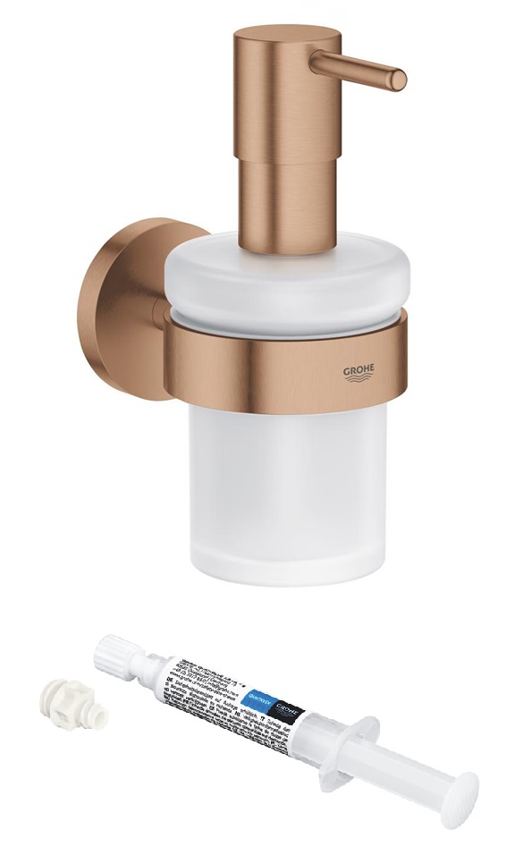 Set dispenser di sapone liquido Grohe Start 41195DL0, colla Grohe QuickGlue 41127000