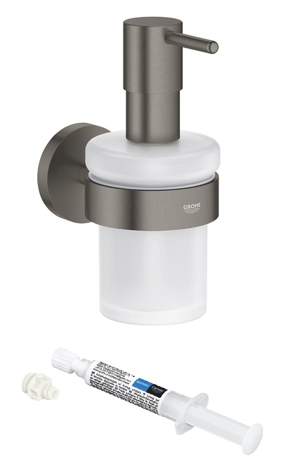 Set dispenser di sapone liquido Grohe Start 41195AL0, colla Grohe QuickGlue 41127000