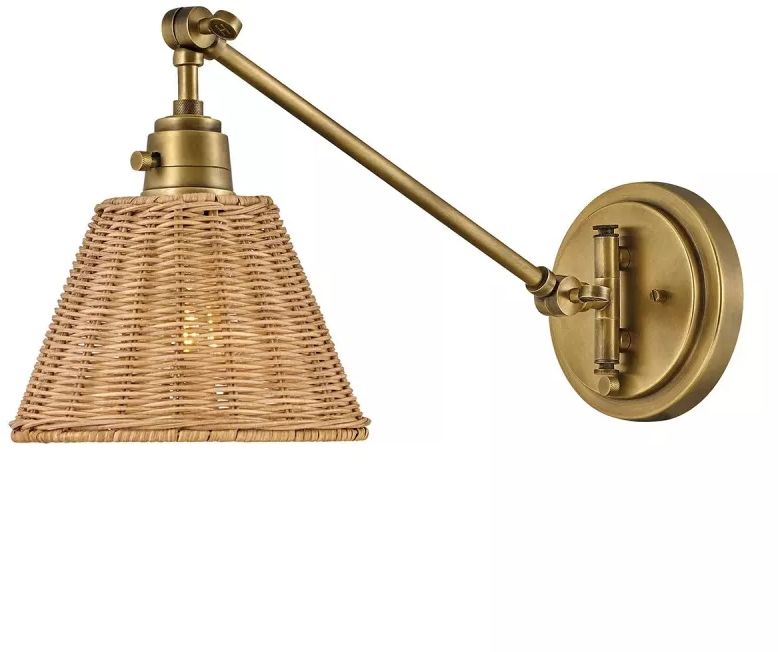 Elstead Lighting Arti lampada da parete 1x60 W ottone HK-ARTI-1W-HB-NR