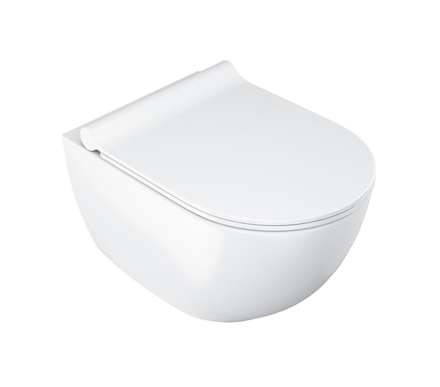 Ravak Chrome vaso wc con copriwater a discesa lenta sospeso senza brida bianco lucida X03081