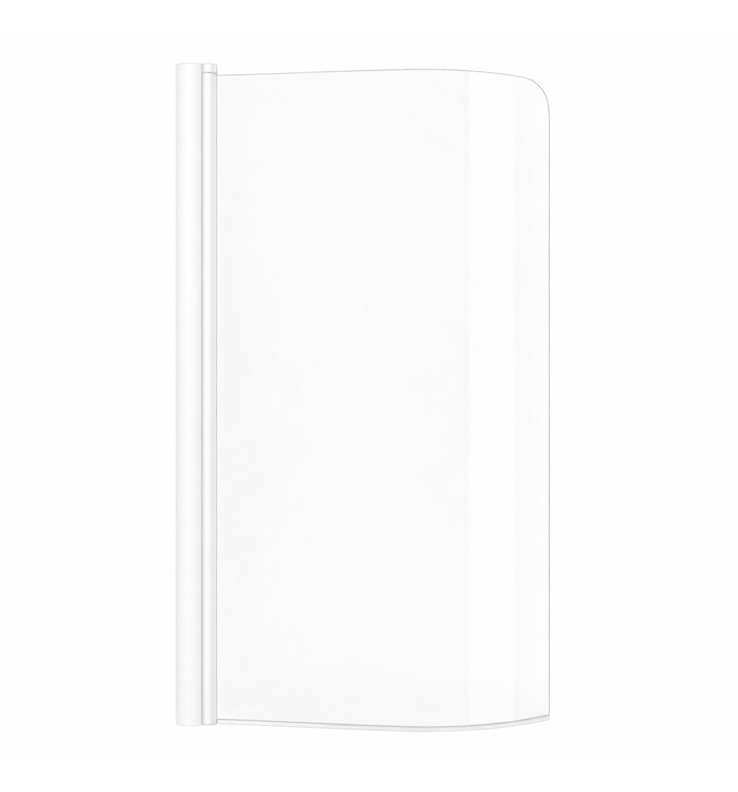Ravak Rosa parete vasca 85 cm 1 anta bianco opaca/vetro trasparente 7QRM0E00Y1