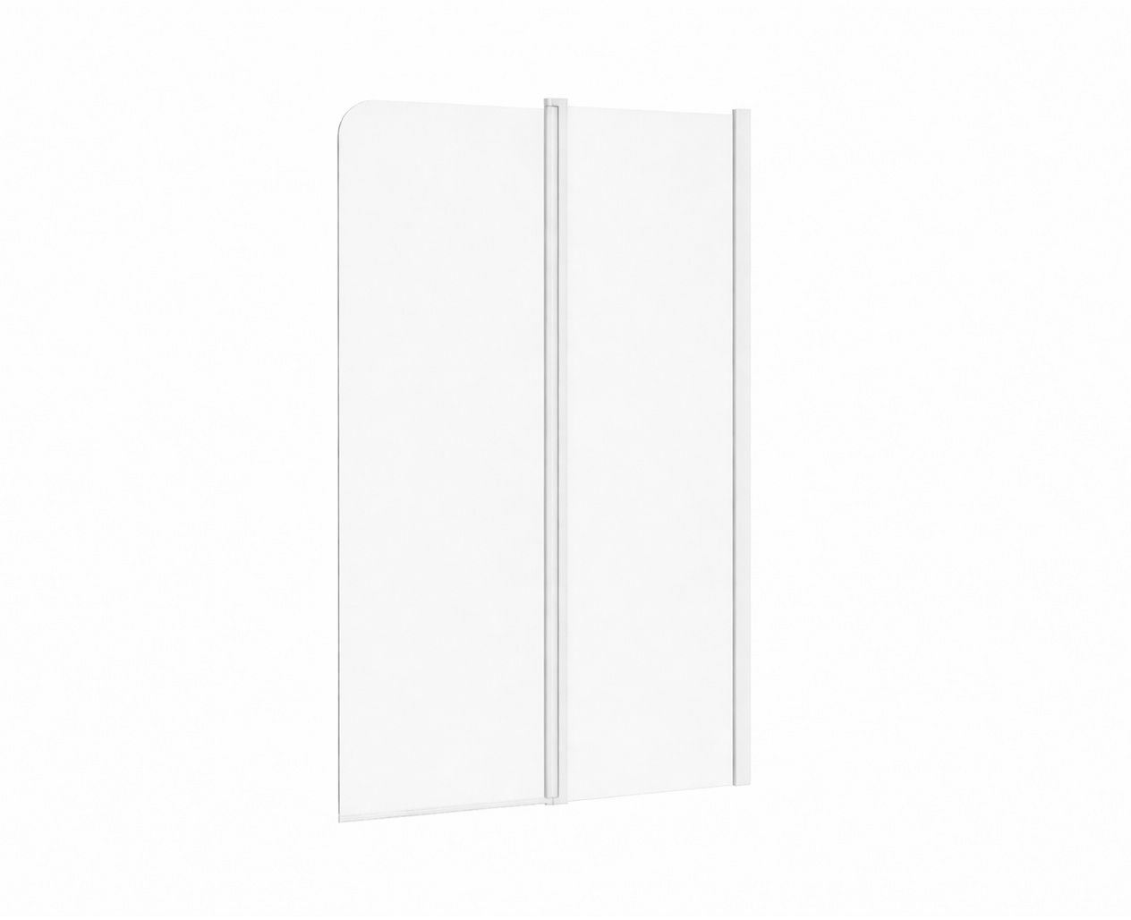 Ravak Chrome parete vasca 100 cm 2 ante bianco opaca/vetro trasparente 7QRA0E00Z1