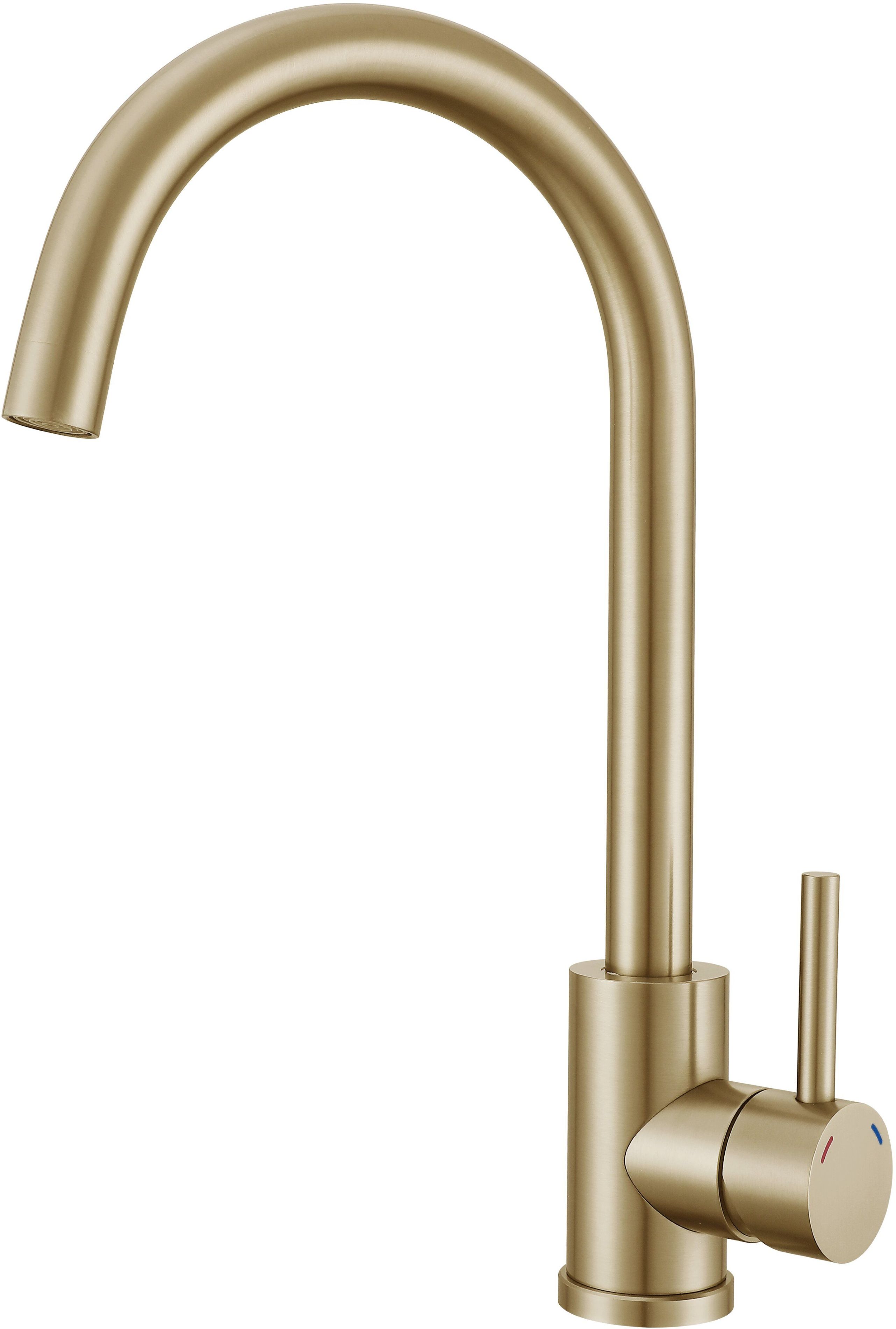 Ruvetti Fiori rubinetto da cucina verticale oro/oro antico 1001PVDCH