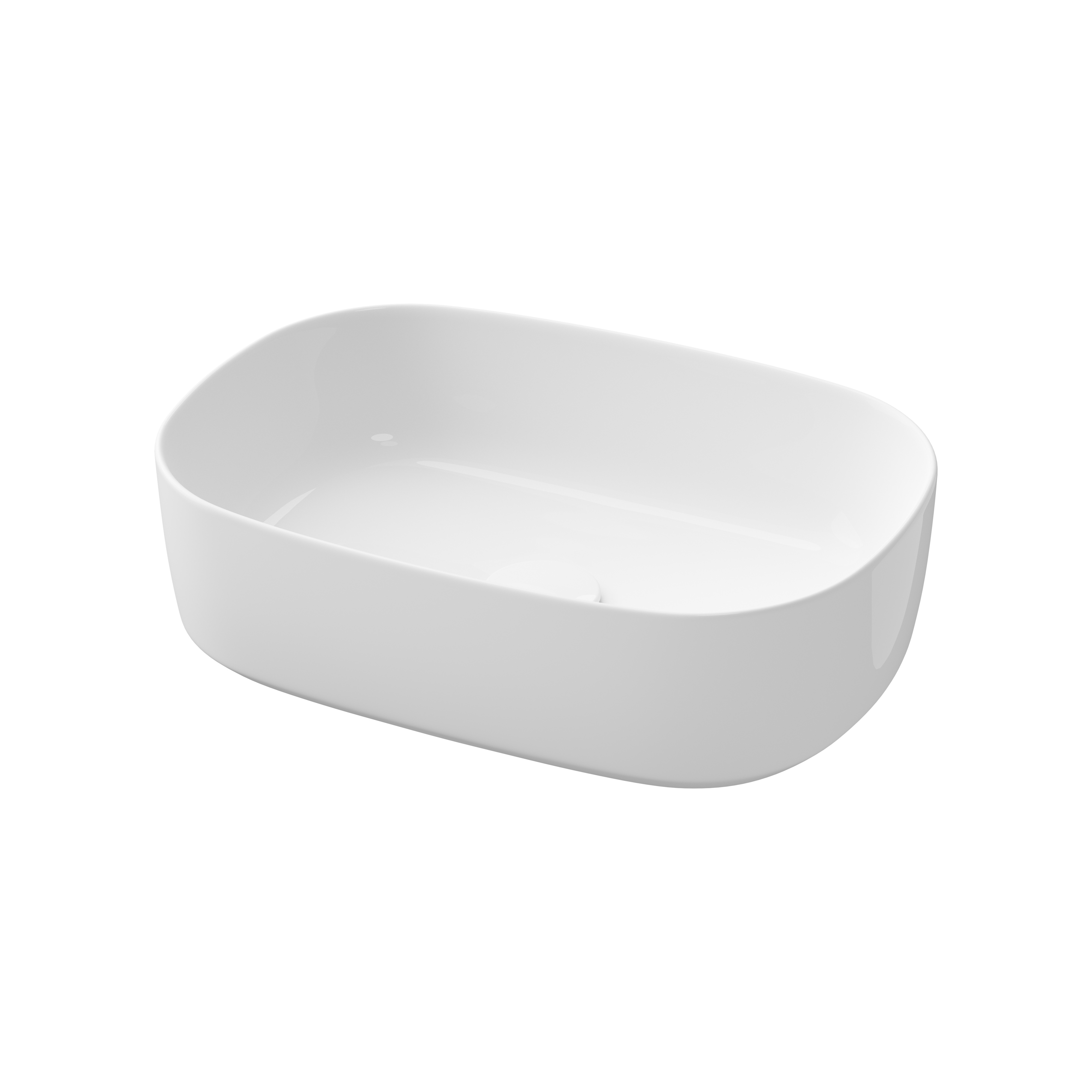Cersanit City lavabo 47x32 cm rettangolare da appoggio bianco lucida K35-109