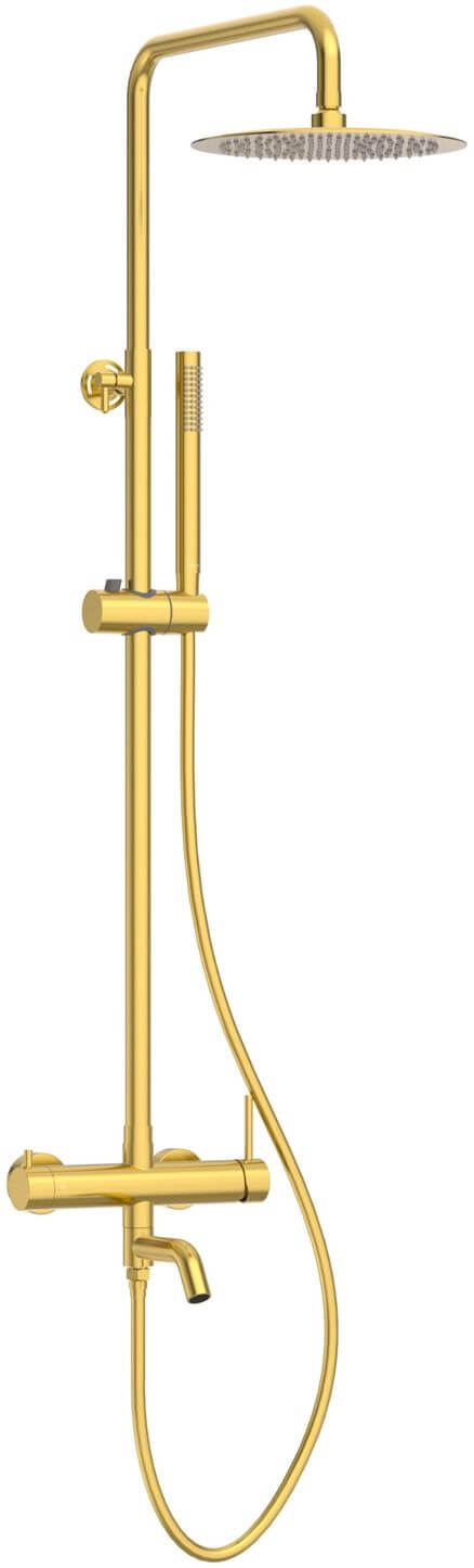 Balneo Cascade set doccia a parete con soffione oro H0301040505