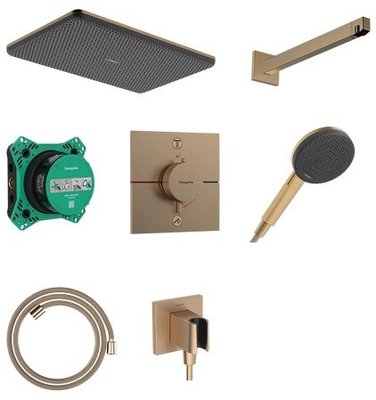 Hansgrohe Raindance Alive Q set doccia da incasso con termostato con soffione || 24620140