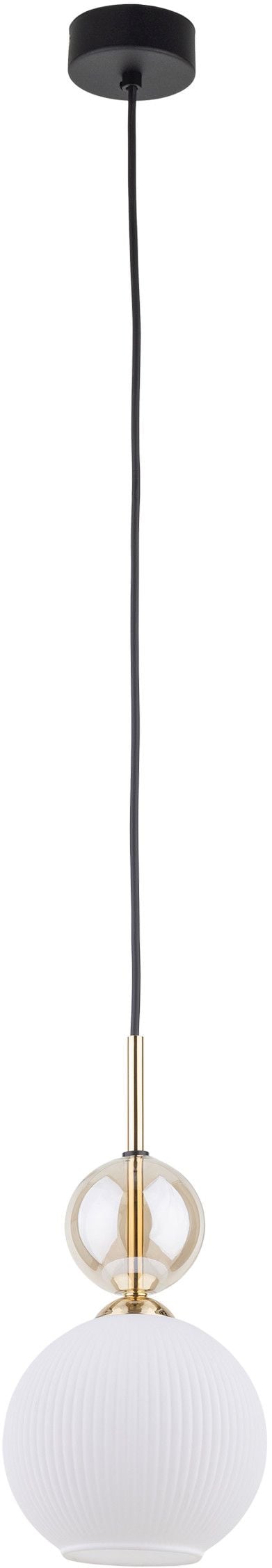 TK Lighting Sophia Cognac White lampada sospesa 1x10 W bianco-oro 11590