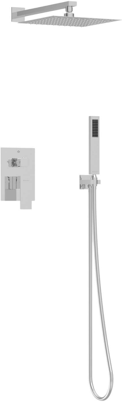 Balneo Cascade set doccia da incasso con soffione cromo H0301010607