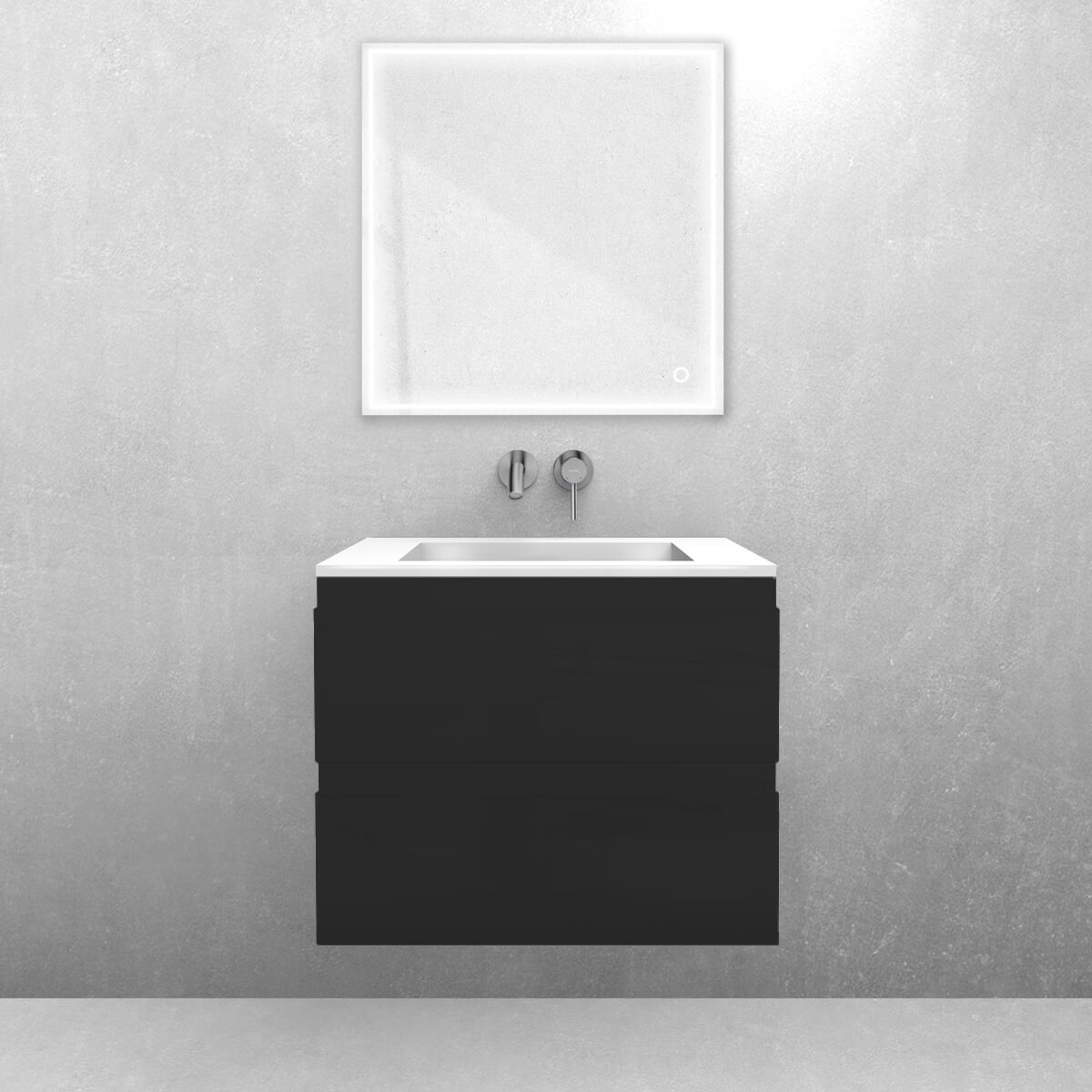 Set armadietto Oltens Vernal 60000300, lavabo Oltens Stila 40200000