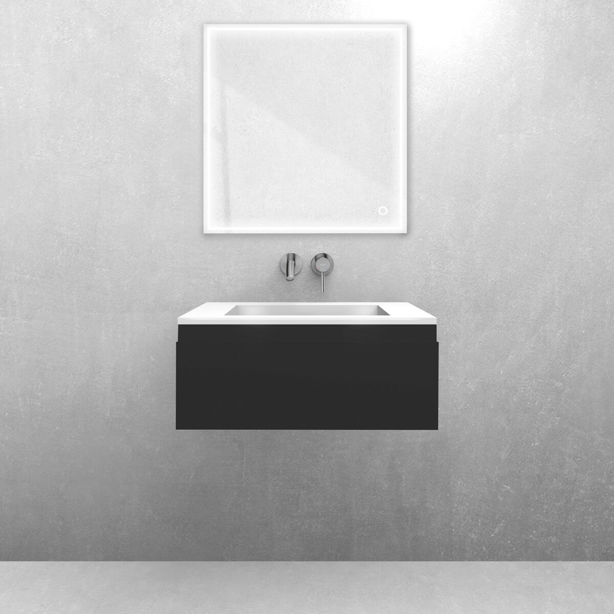 Set lavabo Oltens Stila 40200000, armadietto Oltens Vernal 60009300