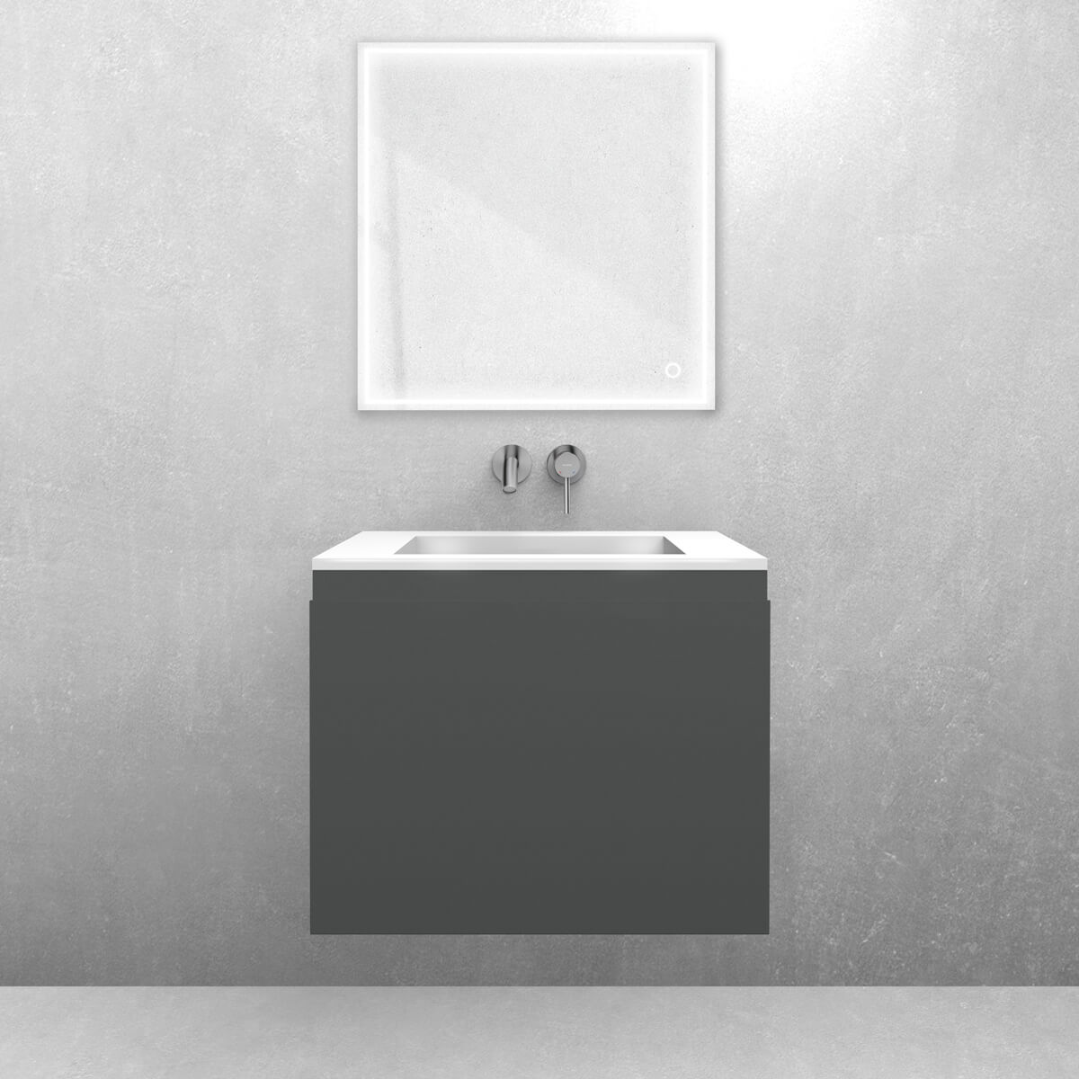 Set lavabo Oltens Stila 40200000, armadietto Oltens Vernal 60013400