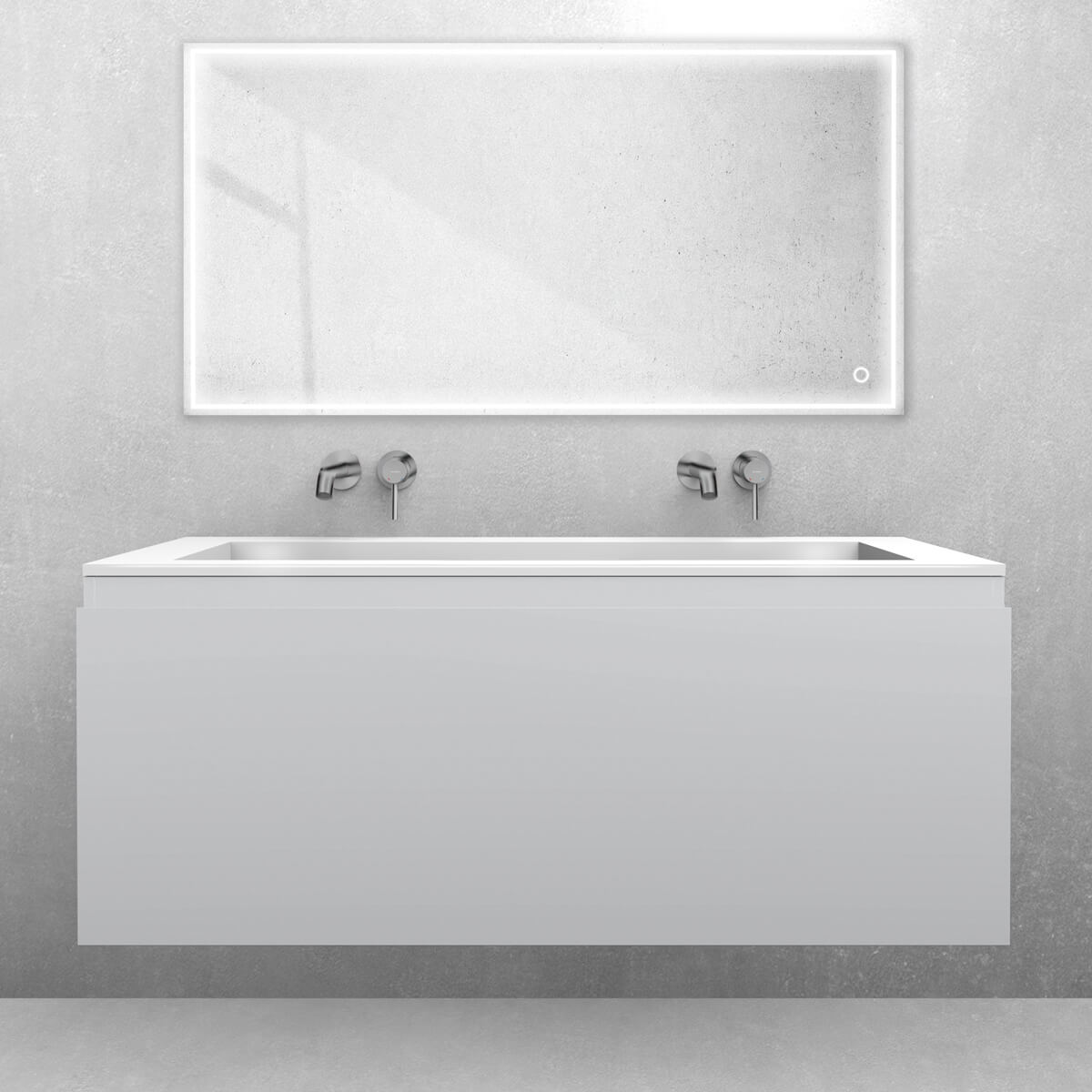 Set lavabo Oltens Stila 40204000, armadietto Oltens Vernal 60016700