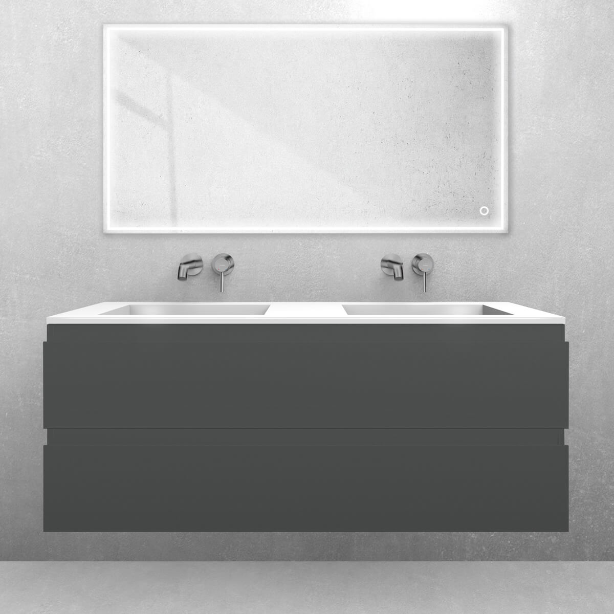 Set lavabo Oltens Stila 40205000, armadietto Oltens Vernal 60019400