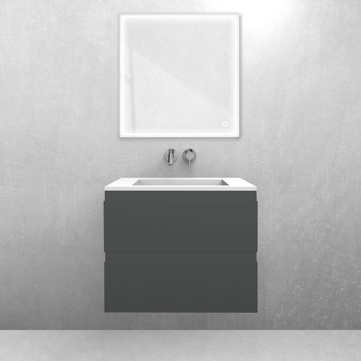 Set lavabo Oltens Stila 40200900, armadietto Oltens Vernal 60000400