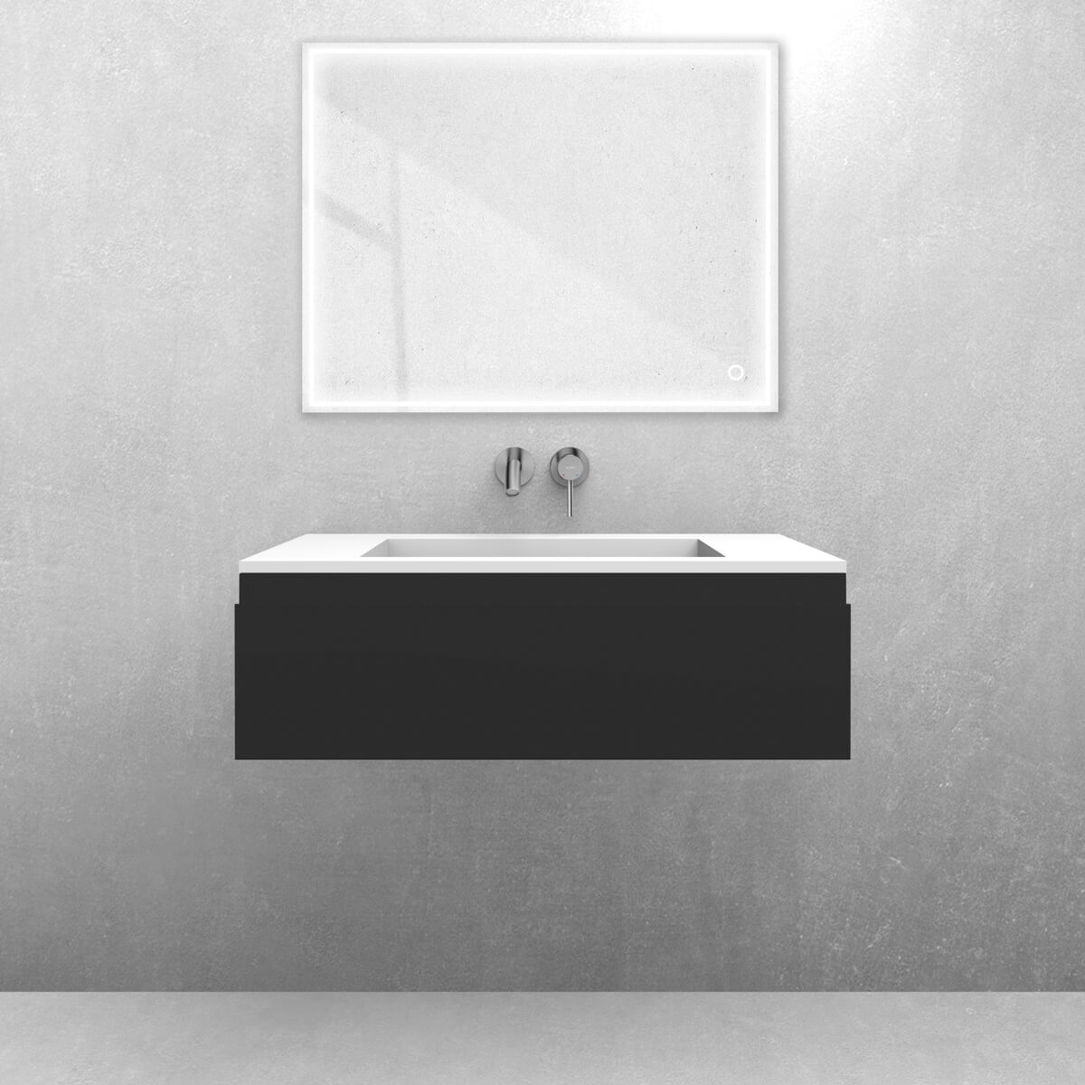 Set lavabo Oltens Stila 40201900, armadietto Oltens Vernal 60010300