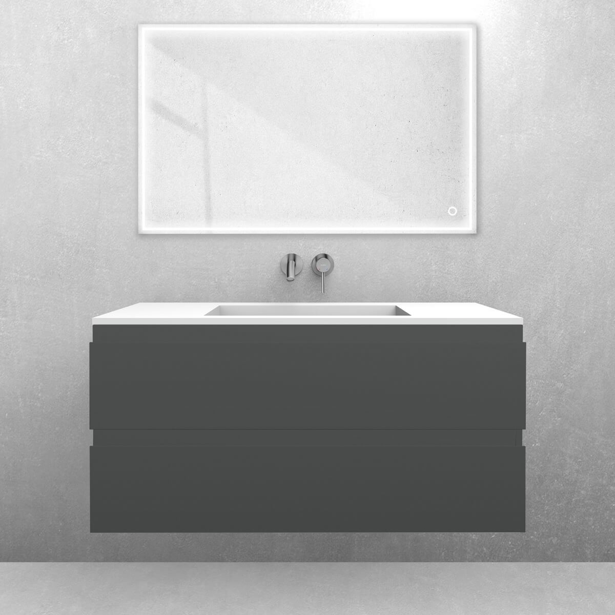 Set lavabo Oltens Stila 40203900, armadietto Oltens Vernal 60002400
