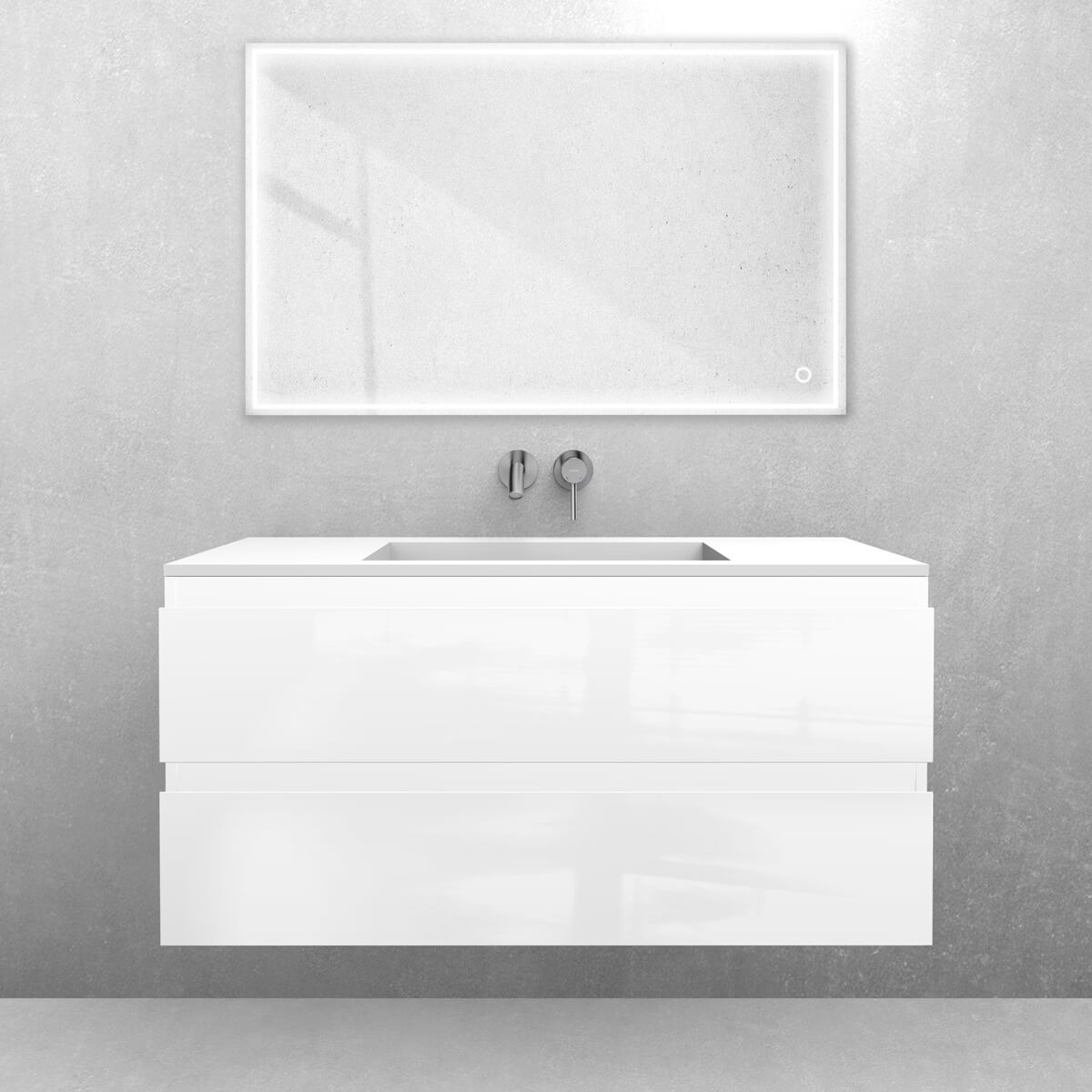 Set lavabo Oltens Stila 40203900, armadietto Oltens Vernal 60004000