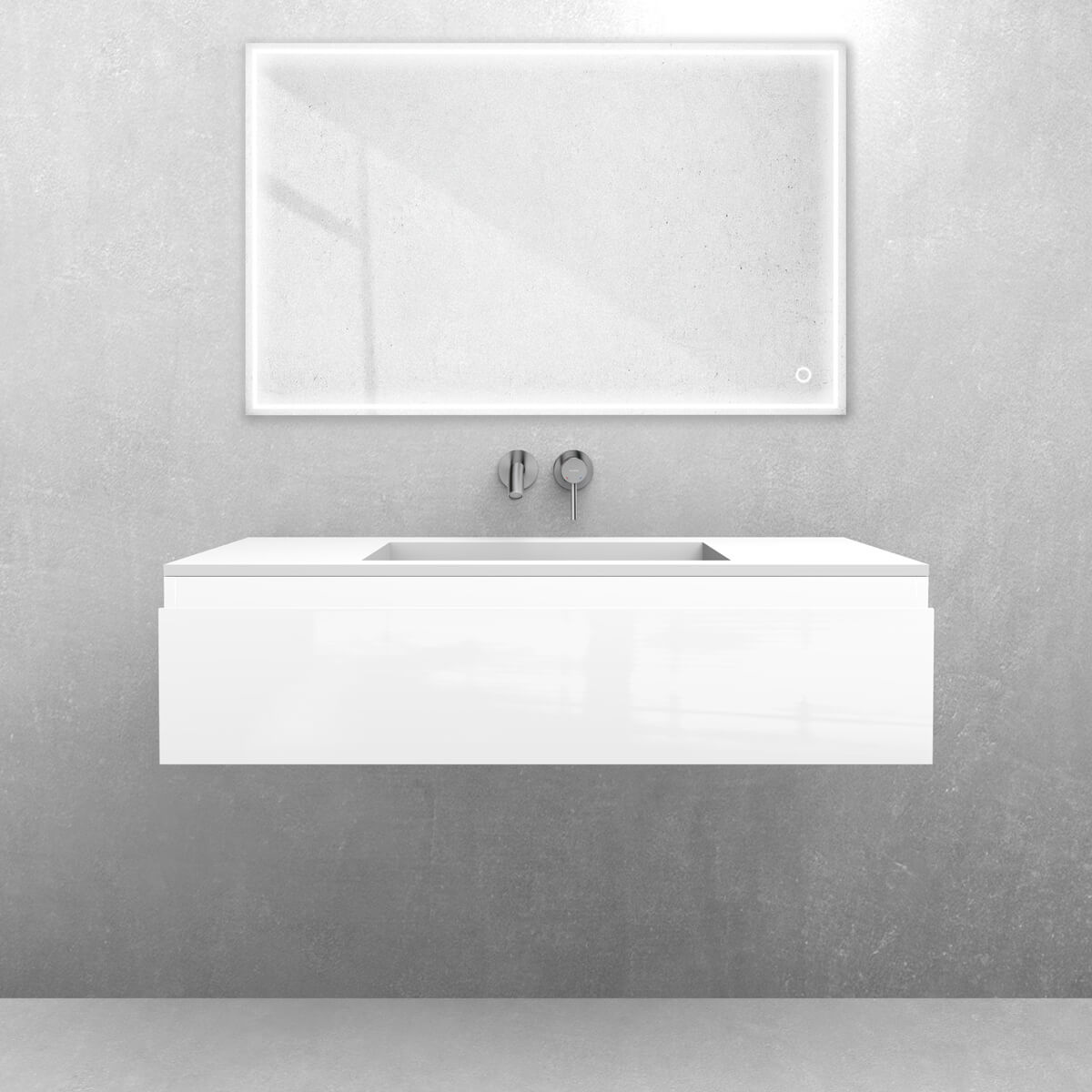 Set lavabo Oltens Stila 40203900, armadietto Oltens Vernal 60011000