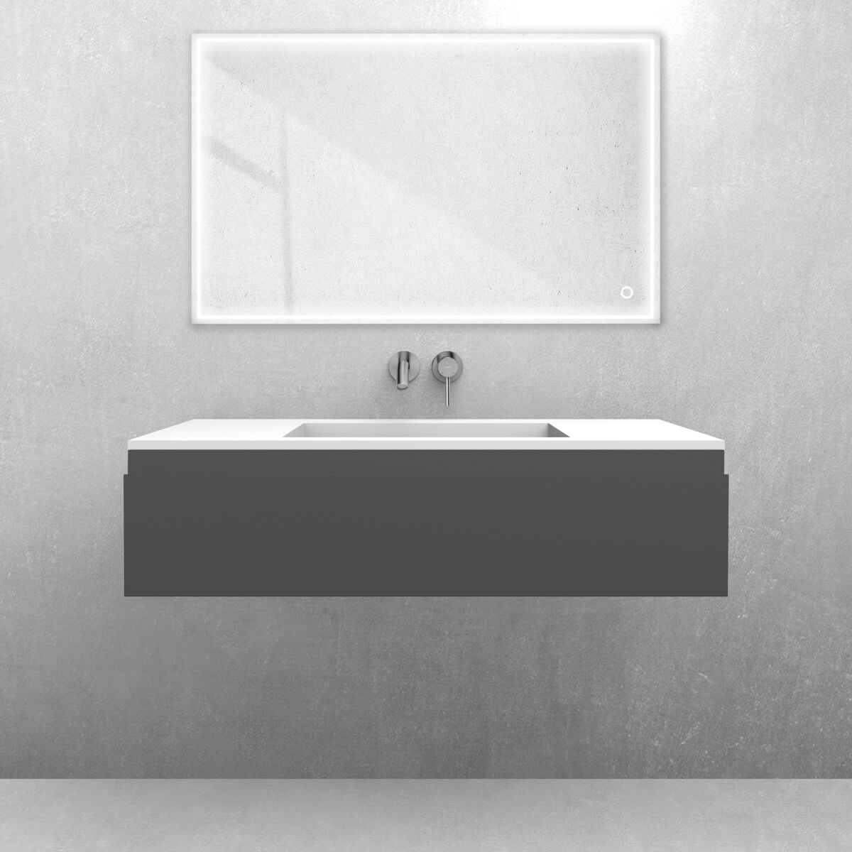 Set lavabo Oltens Stila 40203900, armadietto Oltens Vernal 60011400