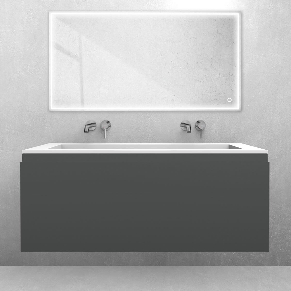 Set lavabo Oltens Stila 40204900, armadietto Oltens Vernal 60016400