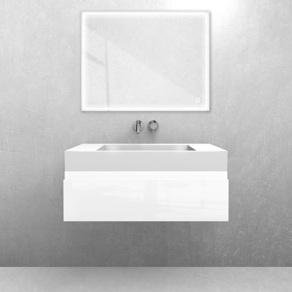 Set lavabo Oltens Stila 40001000, armadietto Oltens Vernal 60010000