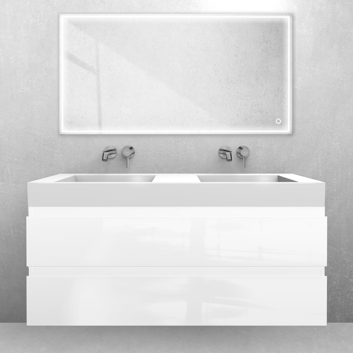 Set lavabo Oltens Stila 40004000, armadietto Oltens Vernal 60019000