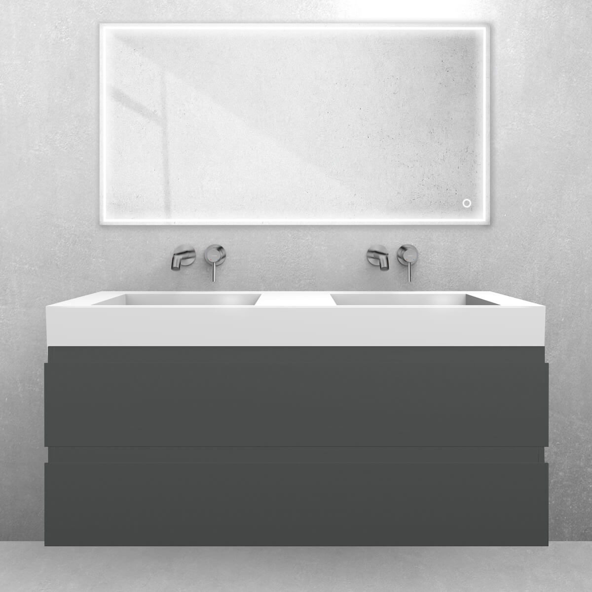 Set lavabo Oltens Stila 40004000, armadietto Oltens Vernal 60019400