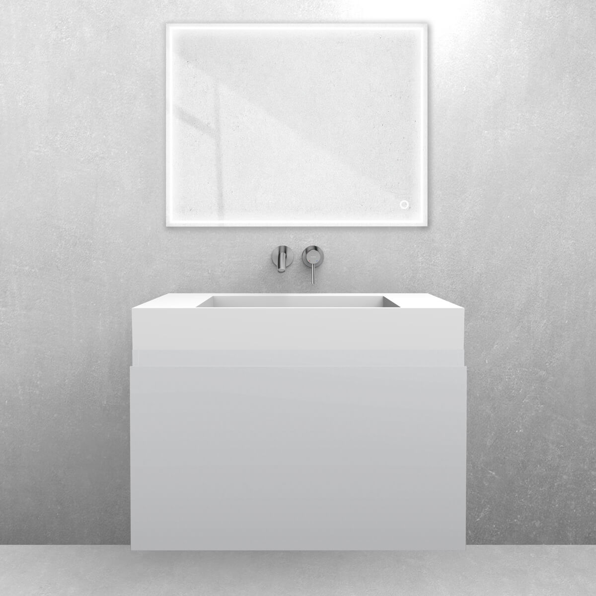 Set lavabo Oltens Stila 40001900, armadietto Oltens Vernal 60014700