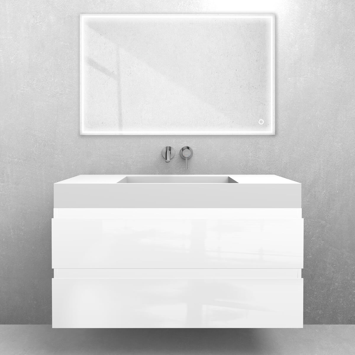 Set lavabo Oltens Stila 40003900, armadietto Oltens Vernal 60004000
