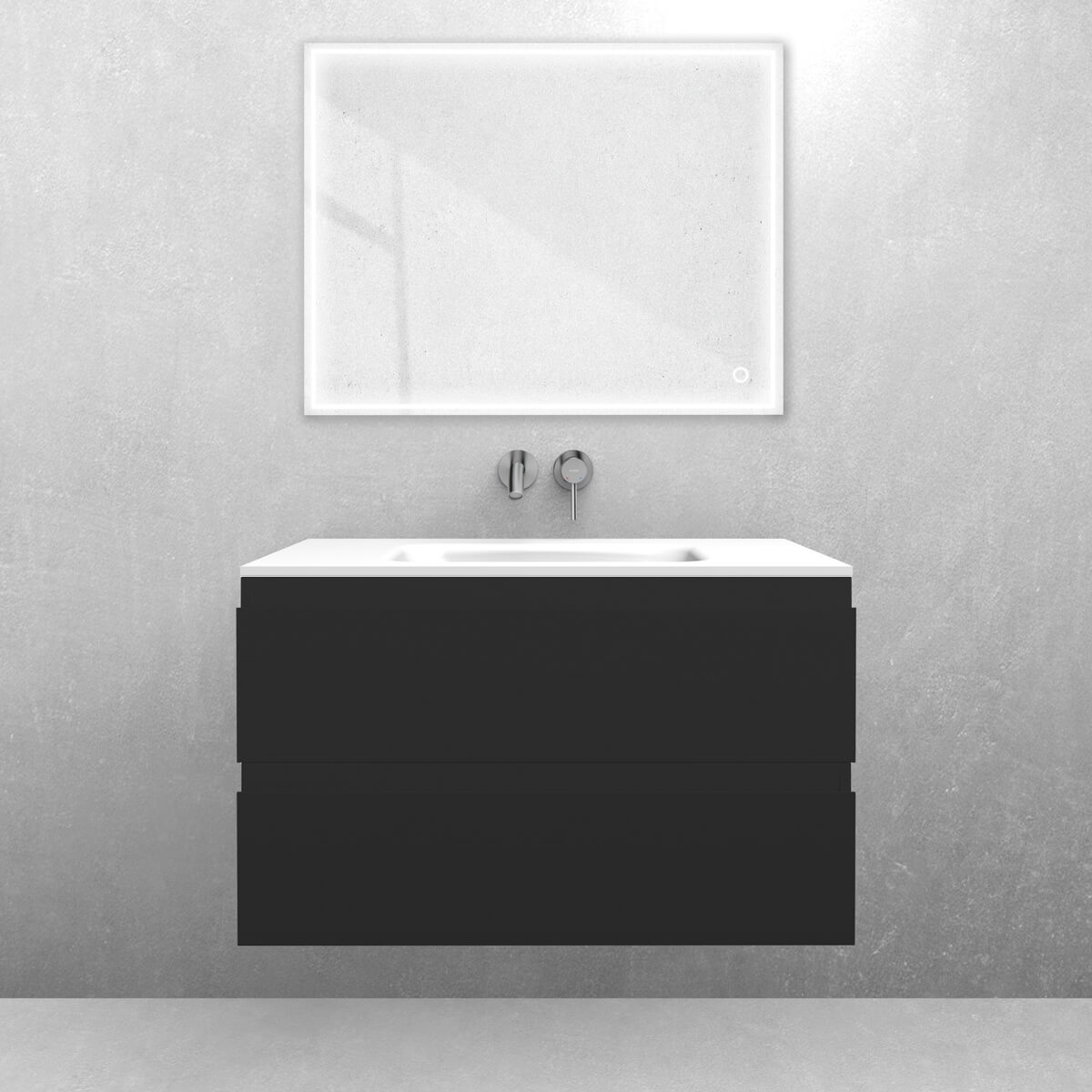 Set lavabo Oltens Kalla 40210000, armadietto Oltens Vernal 60001300