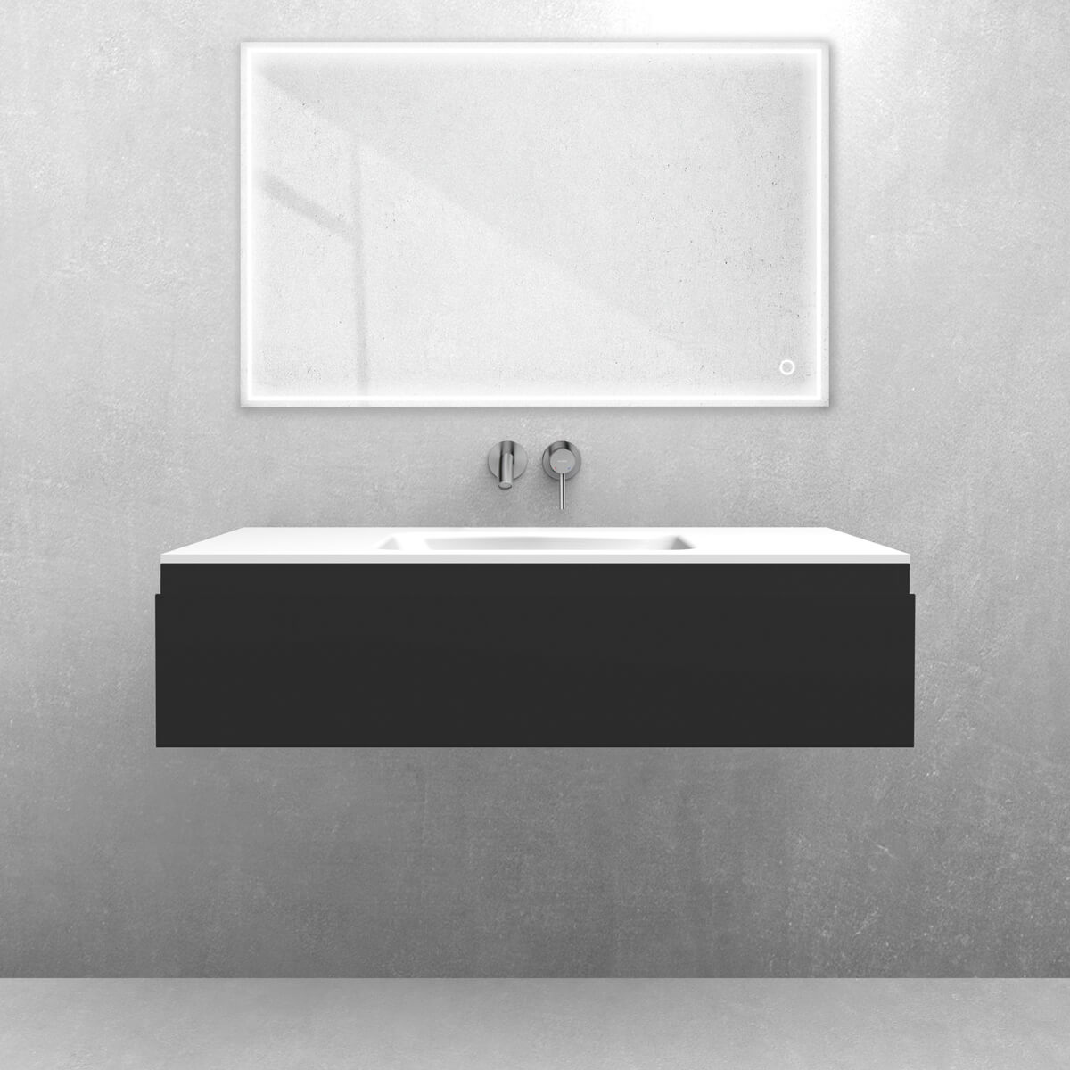 Set lavabo Oltens Kalla 40208000, armadietto Oltens Vernal 60011300