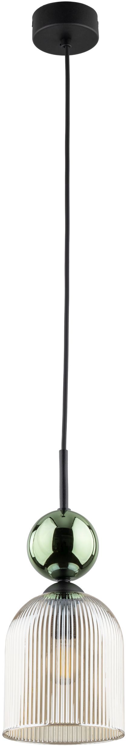 TK Lighting Sophia Green Cognac lampada sospesa 1x10 W verde-marrone 11146