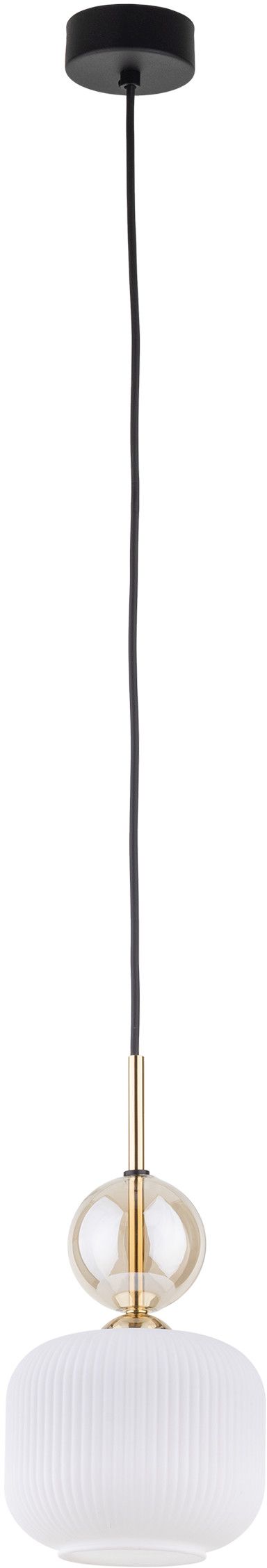 TK Lighting Sophia Cognac White lampada sospesa 1x10 W bianco-oro 11589