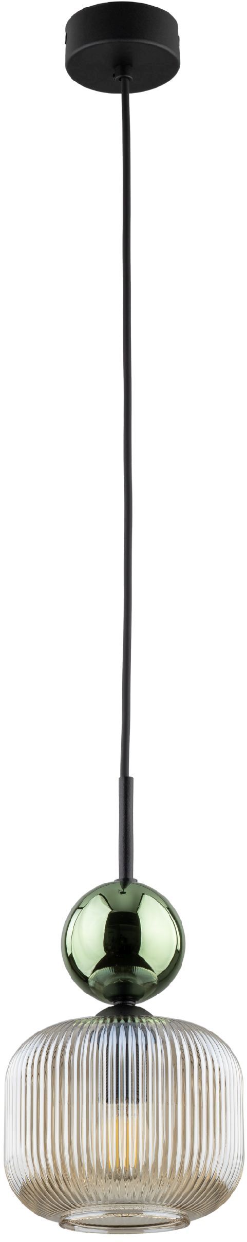 TK Lighting Sophia Green Cognac lampada sospesa 1x10 W verde-marrone 11144
