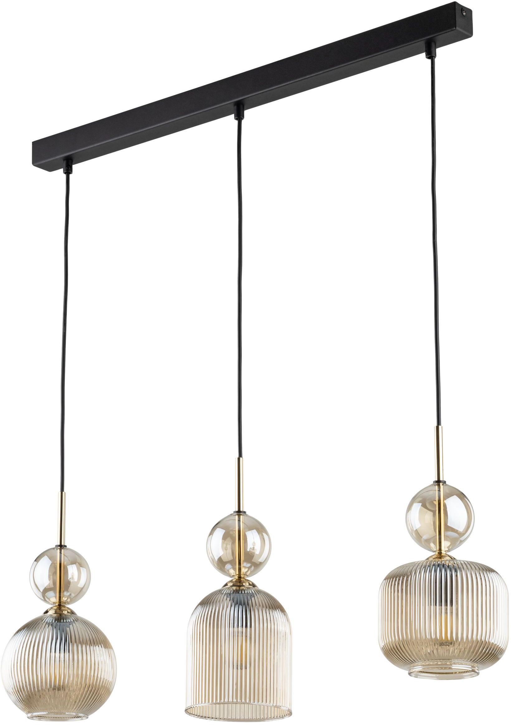 TK Lighting Sophia Cognac lampada sospesa 3x10 W marrone-ambra 11042