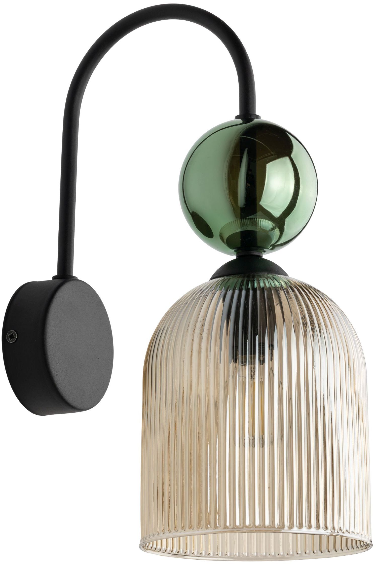 TK Lighting Sophia Green Cognac lampada da parete 1x10 W verde-marrone 11143